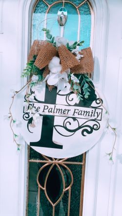 Custom round door signs