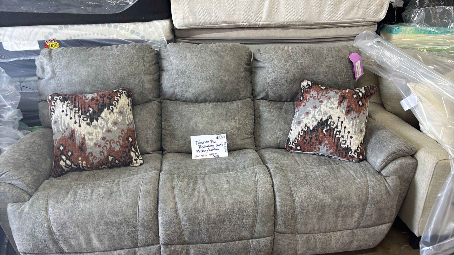 Trouper Power Rocker Sofa Headrest/lumbar Lazy Boy