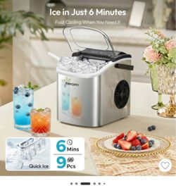 EUHOMY Countertop Ice Maker Machine