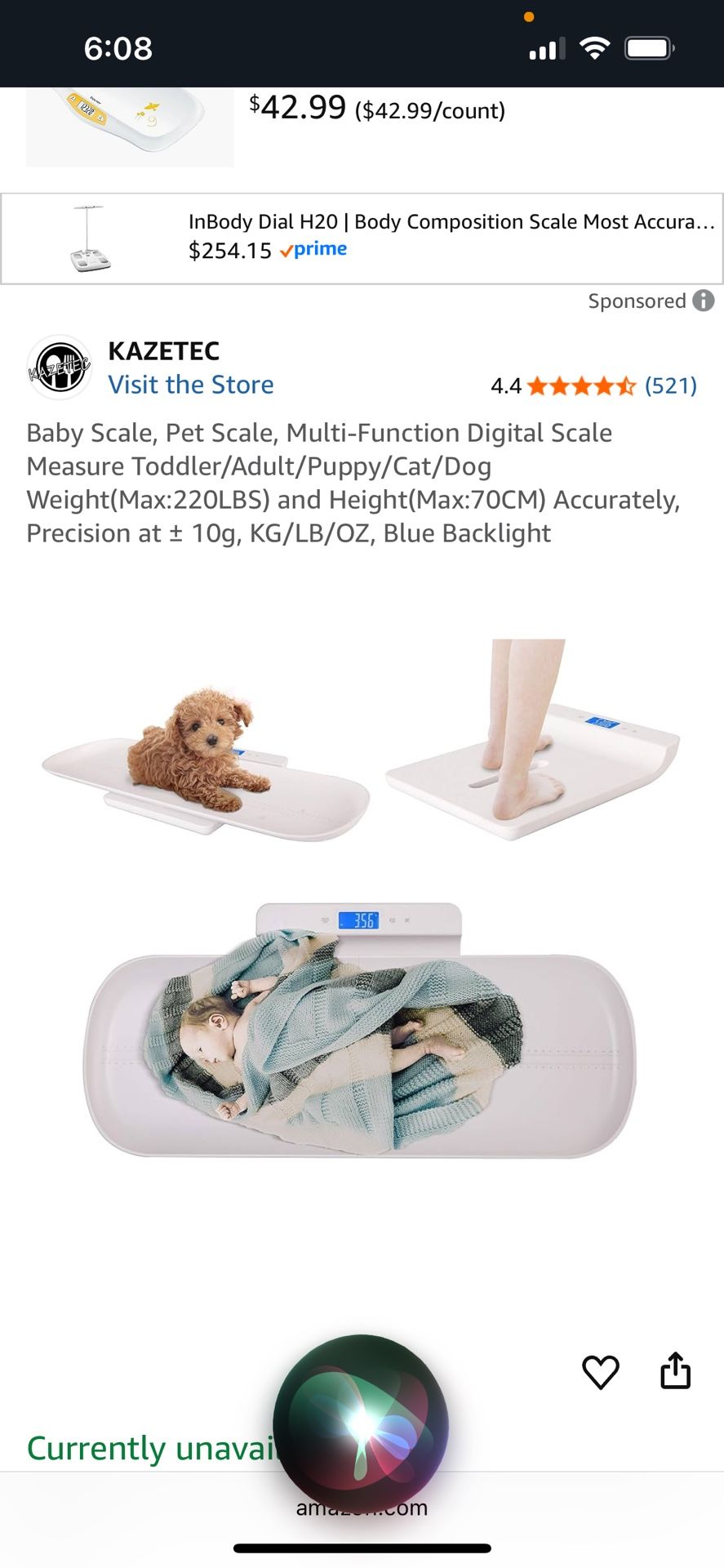 KAZETEC HOME SCALE For Babies, Pets, And Adults!