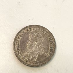 1921 VERY RARE British East Africa 1 Shilling Silver Coin