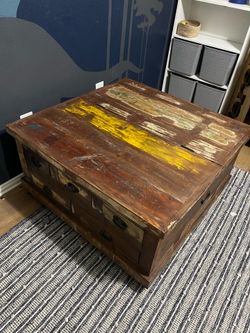 Real Wood Coffee Table w/ Storage