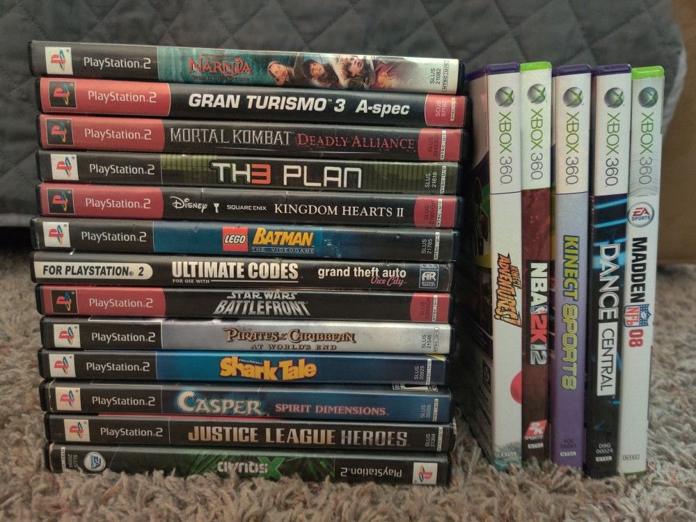 Assorted PS2 and XBOX 360 Titles....AS IS