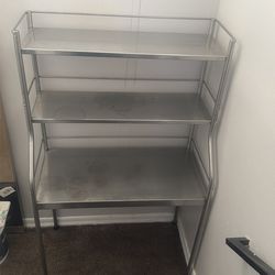3 tier metal shelve