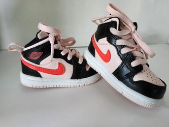 JORDAN 1 MID TD 'BLACK PINK CRIMSON