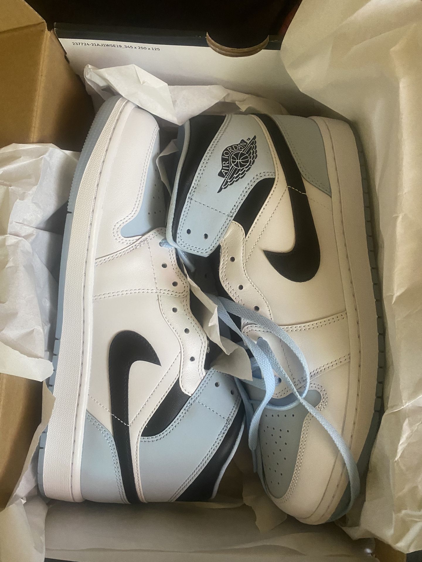 Nike, Blue Sky Blue White, Size 12