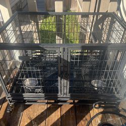2 Door Dog Cage 