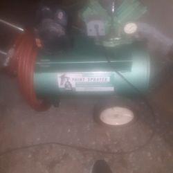 Vintage Paint Sprayer Compressor Sears Roblox 14 Gallon 100 PSI Twin Cylinder Utility Air Compressor