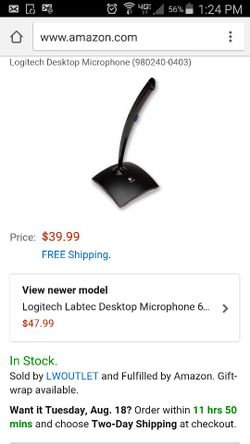 Logitech desktop microphone