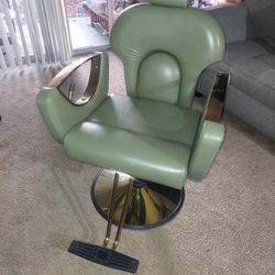 Olive Green Salon Chair - $100