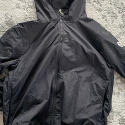 Ladies Moncler Size 1 Small Rain Coat New Without Tags Black 