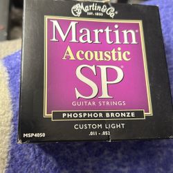 3 Set Of Martin Acoustic Guitar SPGuitar Strings MSP4050 Brew In Bow 