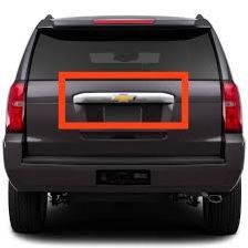 Chrome Tailgate Garnish Trim for Chevrolet Tahoe Suburban 2015 to 2020 Model Year