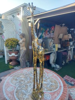 Tall Decorative Giraffe Sculpture