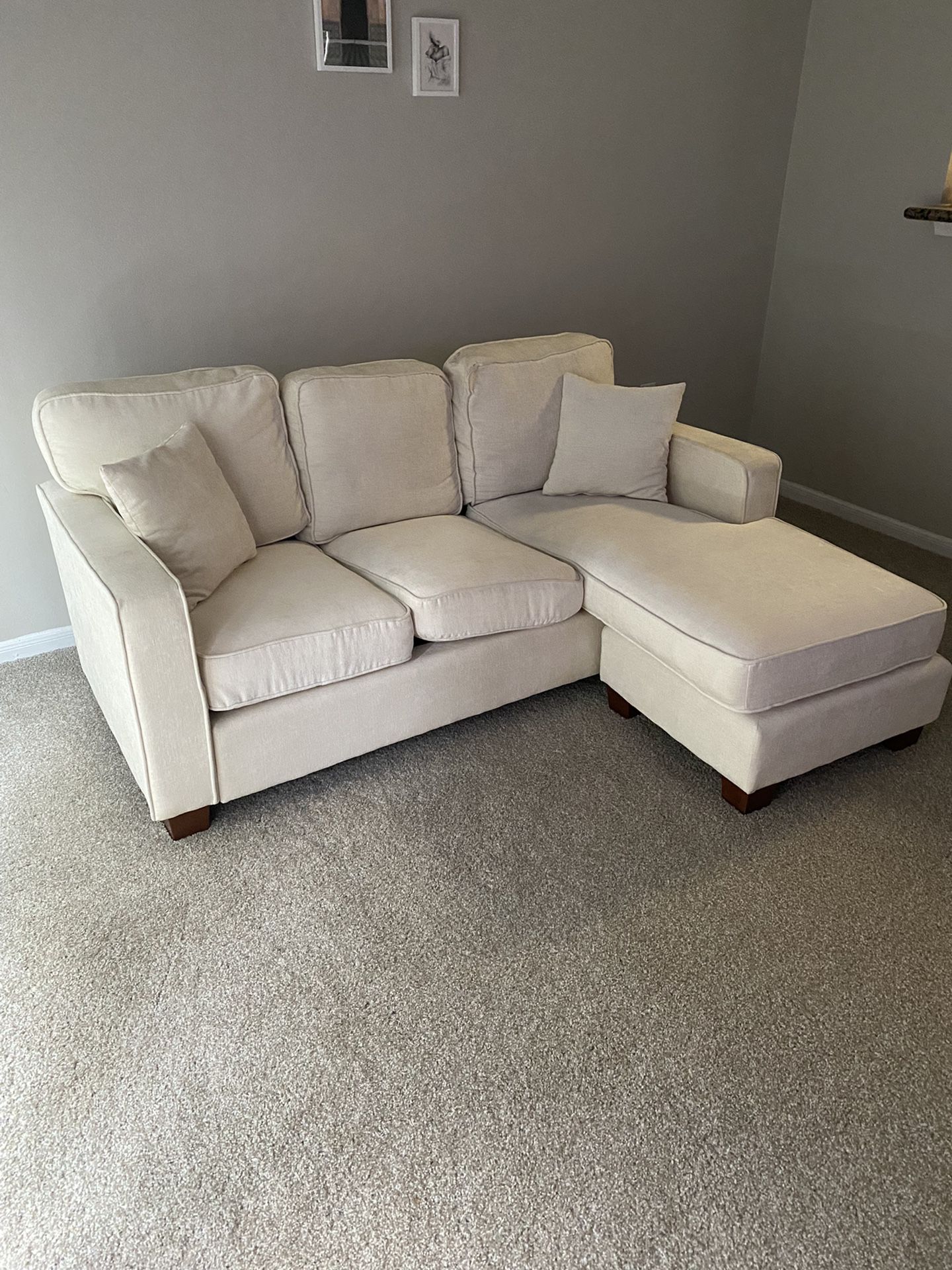 Beige Setional Couch