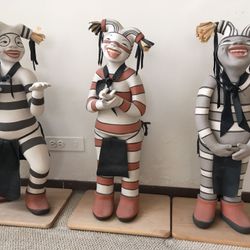 Native American ceramic sculptures