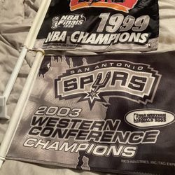 San Antonio  Spurs Vehicle  Banners  ( Vintage )