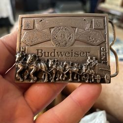  Budweiser pewter belt buckle 