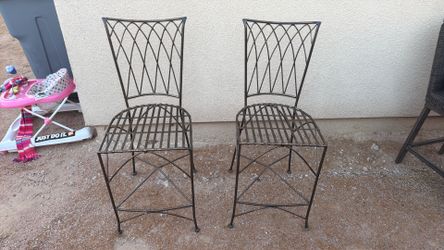 Metal chairs