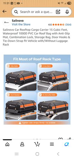 Roof top cargo
