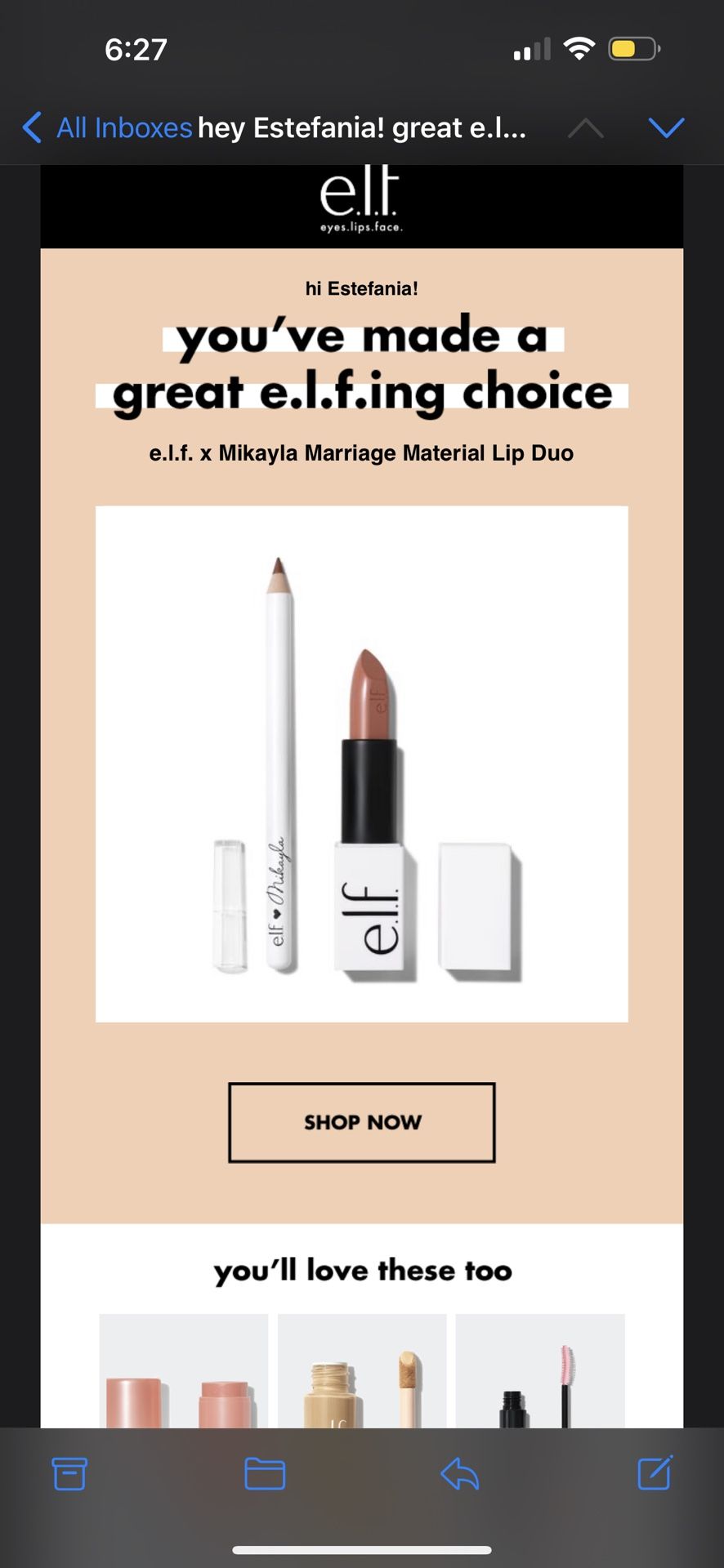 Elf + Mikayla Marriage Material Lip Duo