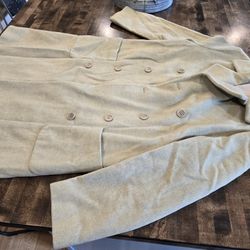 CK Women's Mint Green Size 6 Coat