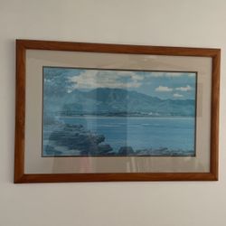 Original Picture With Wooden Frame