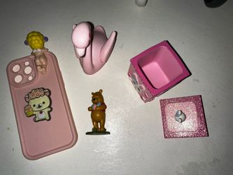 4pcs Easter Jewelry Box, Iphone 14pro Max Case With Sunny Angel, Pooh Easter 