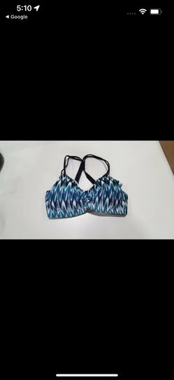 Coastal Blue Women's Bra-Sized Double Strap Underwire Bikini Top, 40B/C