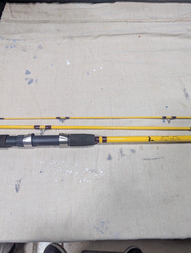 Spinning rods, Fly rods, Spinning reels, Fly reels
