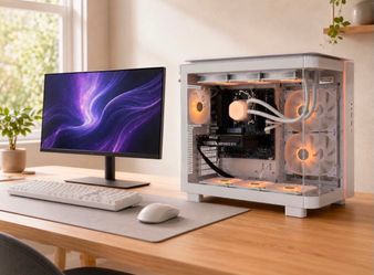 Gaming PC Custom Built🕹️RGB White Glass Case|Ryzen 5 7500X3D+RTX 5060💥16GB RAM| 1TB SSD|Windows 11 Pro|1 Year Warranty✅$0 Down Finance Available