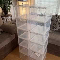 Shoe Storage Box, 12-Pack