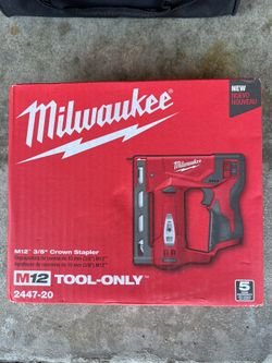 Milwaukee M12 Stapler (Tool Only)