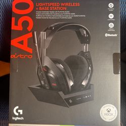 Logitech G Astro A50 Omni-Platform Wireless Gaming Headset + Base Station for PS5, Xbox, PC