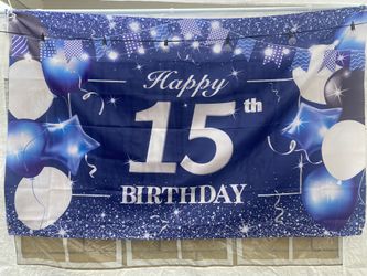 15 Birthday Banner