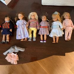 American Girl Miniature Dolls Five Plus An OG One