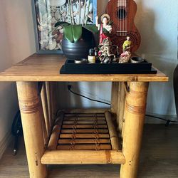 Bamboo table Top 22x24, height 21