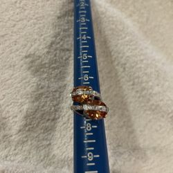 Vintage ring band  sterling silver 925  beautiful unique  size 7.25 