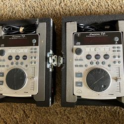 DJ Mix And Scratch CD Players, Dance Party Equipment, American DJ Pro Scratch 1, Set of professional CD DJ players. 