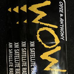 Opie and Anthony’s wow stickers vintage