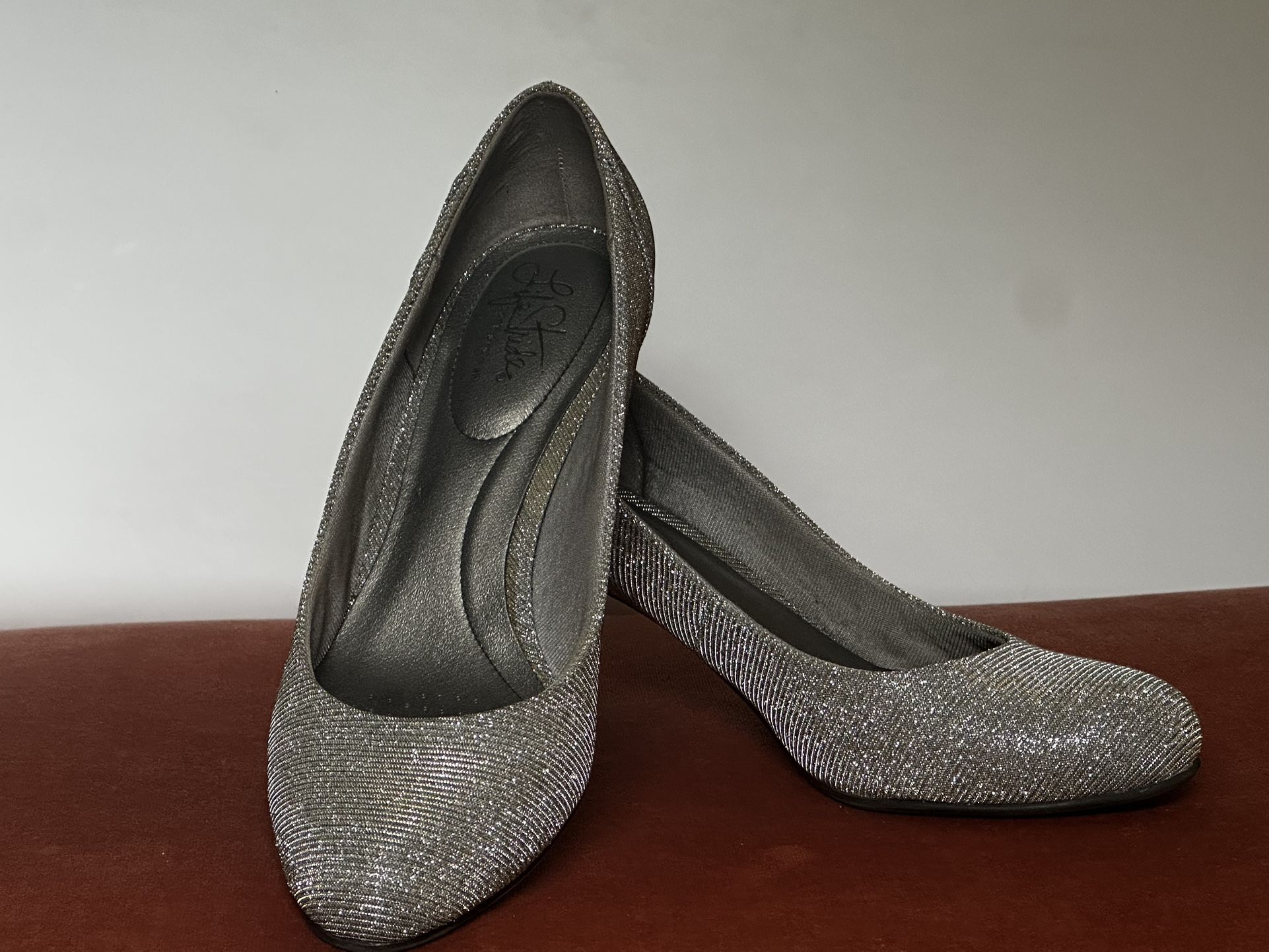 Silver Sparkly Heels