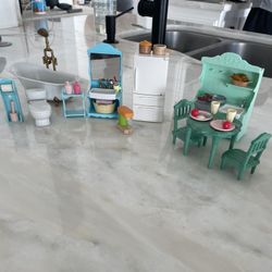 Dollhouse Kitchen & Bathroom Furniture & Accessories