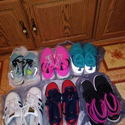 Nikes, Pumas, Aadais, Jordan's,Filas, Vans,Steve Madden. 