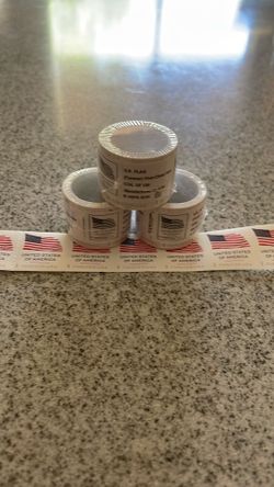1 roll of 100 forever stamps.  $78 of stamps for $50