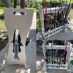 Custom Fishing Rod Racks! Made Out Of PVC Or Birch Plywood 