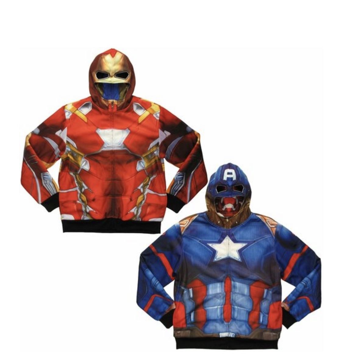 Marvel Captain America Iron Man Reversible Hoodie