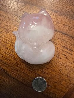 Rose quartz fox