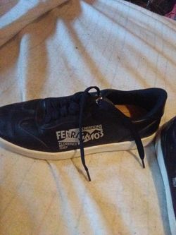 Mens Leather Ferragamos Sneaker
