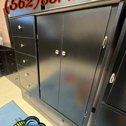 Pacoima Black Wardrobe Dresser Ropero Chest Ropero 