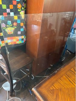 Free 50” x 50” glass pane.  Was on my dining table.